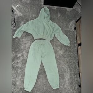 Pastel Green Jubilee Apparel sweat set